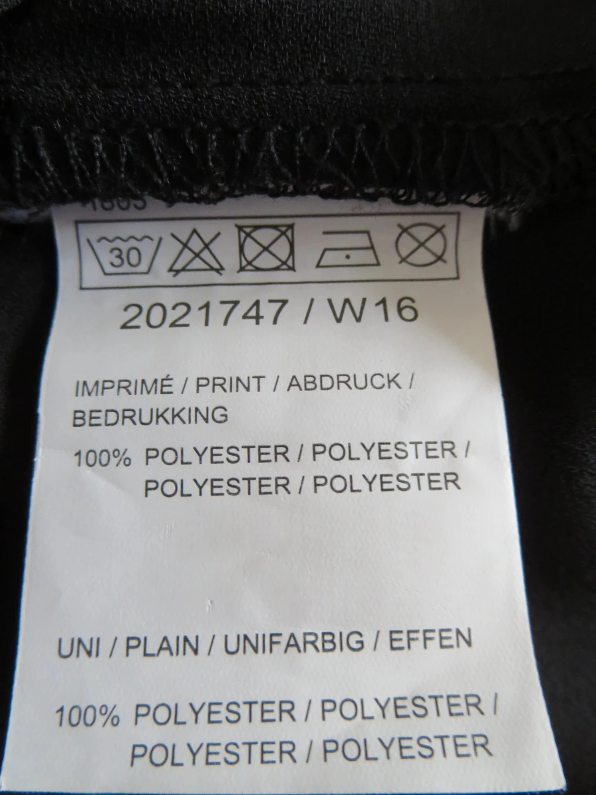 Jolie blouse fluide noire à motif & nœud dans le dos – Taille 40 – photo 3
